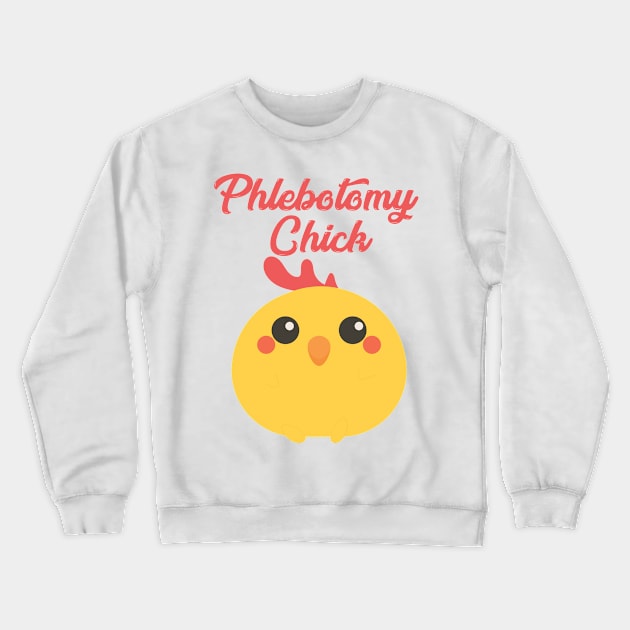 Phlebotomy Chick - Phlebotomy Tech Crewneck Sweatshirt by ScottsRed